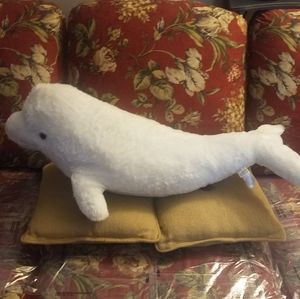 beluga whale pillow pet
